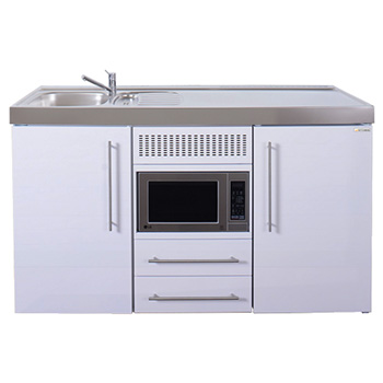 Commercial 1500mm Wide Silver Mini Kitchen without Hob
